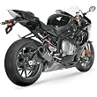 Akrapovic Street Legal Series Slip-On - Stainless Tailpipe - Hexagonal Titanium Muffler - Carbon End Cap S-H12SO1-HRT