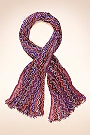 Zig Zag Striped Lightweight Multiway Scarf