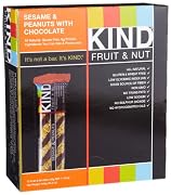 KIND Fruit  Nut Sesame  Peanuts with Chocolate All Natural Gluten Free Bars Pack of 12