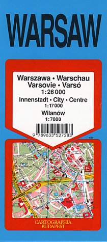 Warsaw Map (Cartographia City Map)