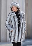 Roamans Plus Size Short Faux Fur Coat