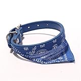 Lovely Pet Dog Cat Small Bandana Scarf Neckerchief Blue