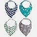 Ziggy Baby Bandana Bib Set, Blue/Teal, 4 Pack