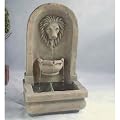 Gartenbrunnen mit Wasserspeier, Polyresin (Kunststein)