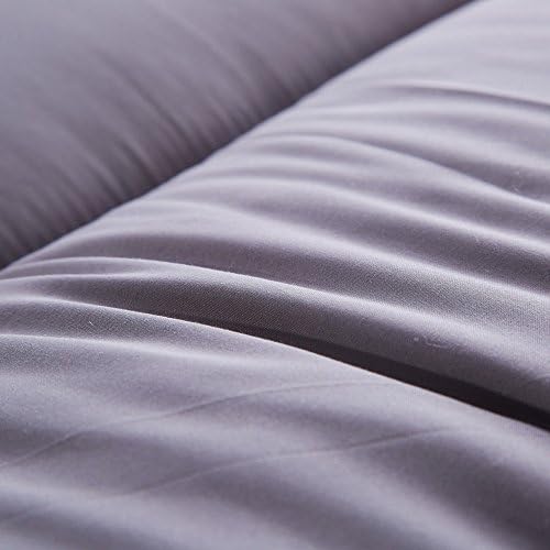 Natural Comfort Breathable Antibacterial Overfilled Ultra Soft Microplush - Plush Thick Bamboo Fitted Mattress Pad Topper (Twin XL (Twin Long))