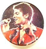 Michael Jackson~ Vintage Original 1980's Button!!~ Rare LARGE Button!!~ Approx 2.25"