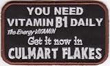 《YOU NEED VITAMIN B1》アイロンワッペン☆アメカジファッション雑貨（アイロンパッチ）通販☆