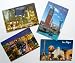 3D City Of Las vegas Nevada Souvenir Collectible Postcards With Raised Images...