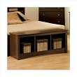 Prepac Fremont Espresso Cubbie Storage Bench