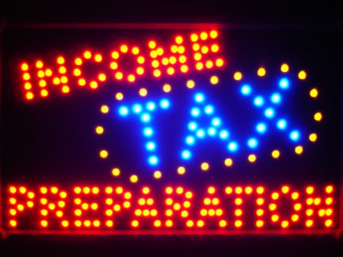 ADV PRO led082-r Income Tax Preparation Led Neon SignB009JZ2PN2
