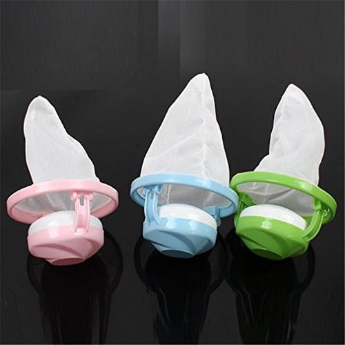 filter for hair Washing Machine Floating Lint Mesh Pouch Filter Bags Laundry Bag, Blue