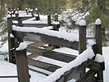 IMAGE OF Fence Post at Donner Lake Area Covered in Fresh Snow, California Stretched Canvas Poster Print by Rich Reid, 30x40