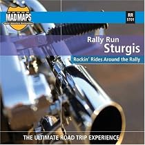 Rally Run:  Sturgis Laminated Map for Motorcyclists (Rally Run...)