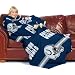NFL Indianapolis Colts Adult Comfy Throw, Officially Licensed Blanket with Sleeves "Stripes" Design