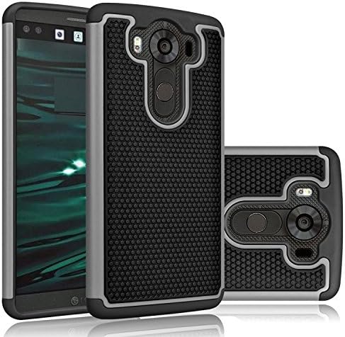 LG V10 Case Bumper Defender Hard Dual Layer Th Armor TPU Interior Silicone Shell Heavy Duty Solid PC Back Shock Absorbing Skid Proof Scratch Resistant Hybrid Slim Cover LG ASKU003727