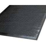 Guardian Mats CleanStep Outdoor Rubber Scraper Mat, Polypropylene, 48 x 72, Black