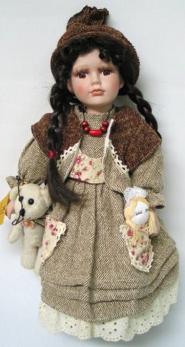 K&uuml;nstlerpuppe - Porzellanpuppe - Sammlerpuppe ca. 42 cm \"DORY\" mit Teddy\&quot Preisvergleich