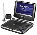 Scott DPX 7040 HTV Tragbarer DVD-Player (7" LCD-Monitor, MPEG4/Xvid, DVB-T Tuner, USB, SD/MMC Kartenleser) schwarz