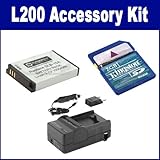 Samsung L200 Digital Camera Accessory Kit includes: SDSLB10A Battery, SDM-1 ....