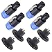 Swpeet 8 Pack Audio Speaker Plug Kit, 4 Pole Speaker Plug Twist Lock Compatible with Jack Twist Lock 4 Pole Round Perfect for Neutrik Speakon NL4FC, NL4FX, NLT4X, NL2FC, NA4LJ, NA4LJX, NL4MP, NL4MPR