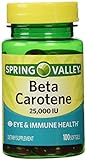 Spring Valley Beta Carotene 25000IU 100ct Softgels