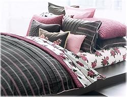 DKNY Urban Fedora King Duvet Cover, Chocolate