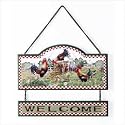 Rooster Welcome Sign