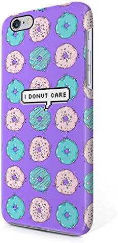 I Donut Care Pixel Bubble Donuts Pattern Tumblr Print Hard Plastic iPhone 6 Plus / iPhone 6S Plus Phone Case Cover