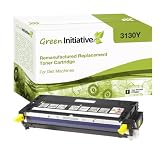 Green Initiative Remanufactured Yellow Laser Toner Cartridge for Dell 3130cn-G485F (330-1204)