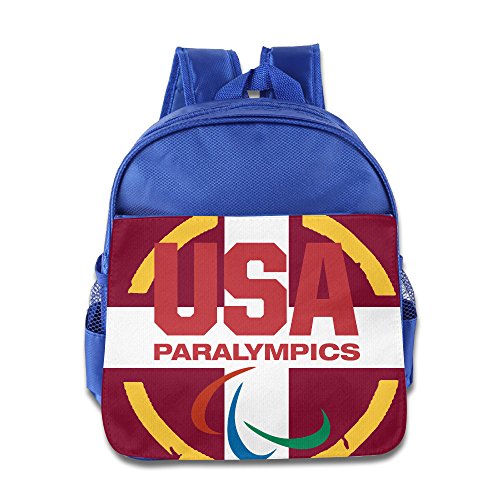 ANULRICA Boys Girls Toddler USA Paralympics Team 2016 Rio Summer Olympics School Bag RoyalBlue
