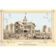 Art Poster, Centennial International Exhibition, 1876 - West Virginia Building - 27.5 x 18.75