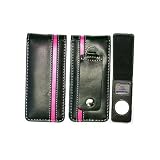 TeckNet T-034 Leather Case for iPod Nano - Black & Pink