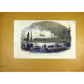 1853 Fire Scott Russell Iron Steam-Ship Building Works