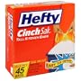 Hefty Cinch Sak Tall, 13 Gallon Kitchen Bags, 45 Count Boxes (Pack of 6)