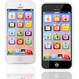 Yoyostore Y-phone Kids Children Baby Learning Toy Mobile Y Phone with a White Pearl Anti Dust Headphone Jack Plug Study USB Educational Toys Christmas Gift