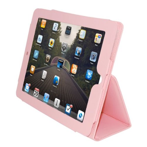 Avantgarde® Pink Leather Case Built-in Stand 