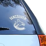 NHL Vancouver Canucks White 8'' Logo Decal