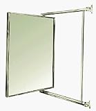 14 x 22 Brass Swing-N-Vue Double Hinged Mirror
