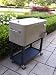 Metal Beverage Cooler Cart - Beach Sand
