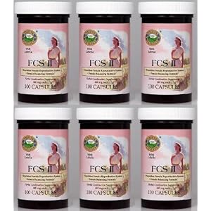 Naturessunshine FCS II w Lobelia Female Reproductive System Support 100 Capsules (Pack of 6) by 