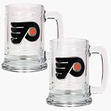 Philadelphia Flyers 2 Piece 15 oz. Glass Tankard Set