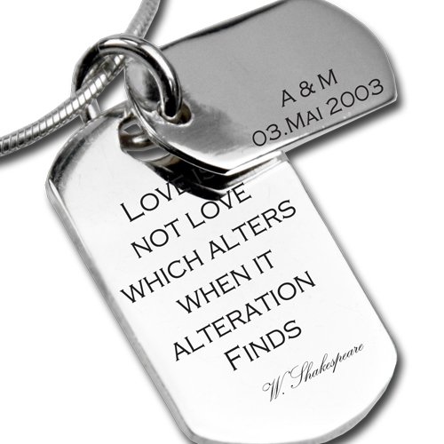 GRAVUR ARTIKEL - Doppel Dog Tag