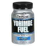 TwinLab Yohimbe Fuel, Yohimbe Bark Extract, 100 Capsules (Pack of 2)