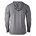 Jumpbox Fitness AMRAPTOR - AMRAP WOD - Men's Training Gray Long Sleeve Triblend Hoody Workout Shirt