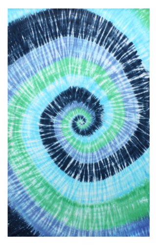 Blue Green Spiral Tie-Dye Tapestry - Hanging Wall Art - Great for Apartments, Dorms, Homes, and Office Blue Green Spiral Tie-Dye Tapestry - Hanging Wall Art - Great for Apartments, Dorms, Homes, and Office