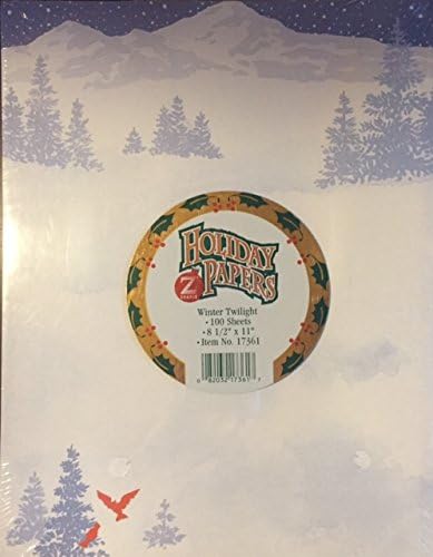 Z Grafix "Winter Twilight" Printer Friendly Holiday Papers - 8.5 x 11 inches