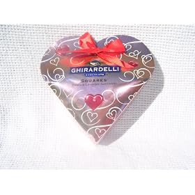 Ghirardelli Chocolate Squares Premium Chocolate Assortment Valentine Heart 3.7 Oz