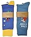 Fine Fit Mens Novelty Print Socks | 2 Pair Set | Trouser Socks | Casual | Crew