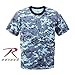 Rothco T-Shirt, Digital Sky Blue Camo, Large