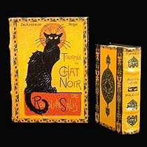 LE CHAT NOIR Black Cat Secret Book Box Set Jewelry Keepsake Trinket Box